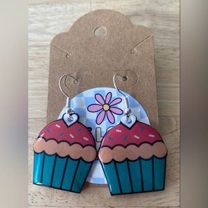 Cupcake Earrings - Handmade by Seller